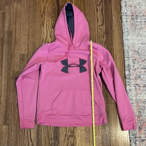 Under Armour Tops Pink Under Armor Hoodie Poshmark